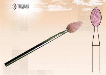 Edelkorunt Rosa Schleifkörper Tropfenform 033 D-3,3mm