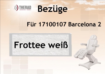 Komplettbezug Frottee weiss für Barcelona 2-5M