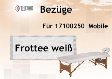 Ausgelistet - Komplettbezug Frottee für Kosmetik & Massageliege Mobile