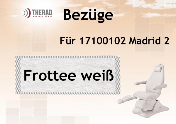 Komplettbezug Frottee weiss für Madrid 2-5M