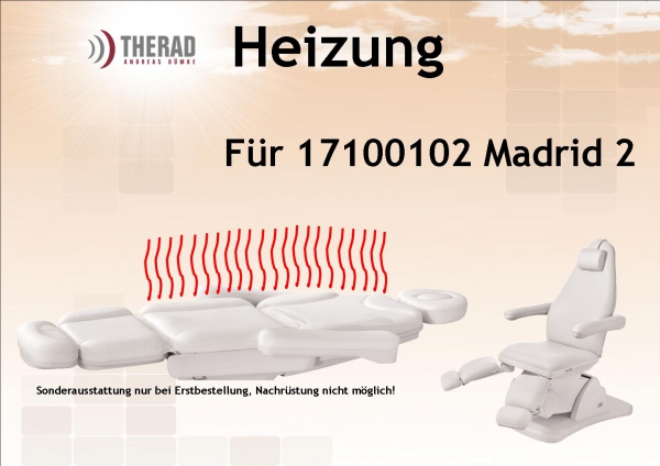 Beheitzte Liegefläche für Madrid 2-5M